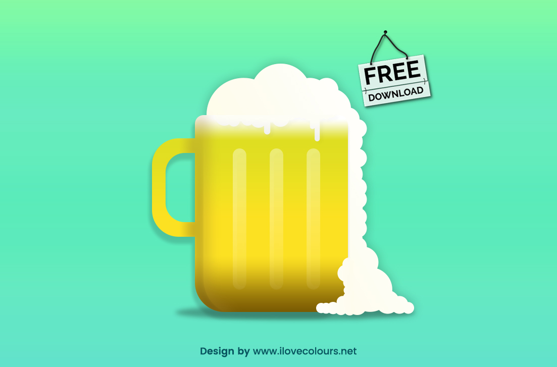 Beer glassware vector illustration